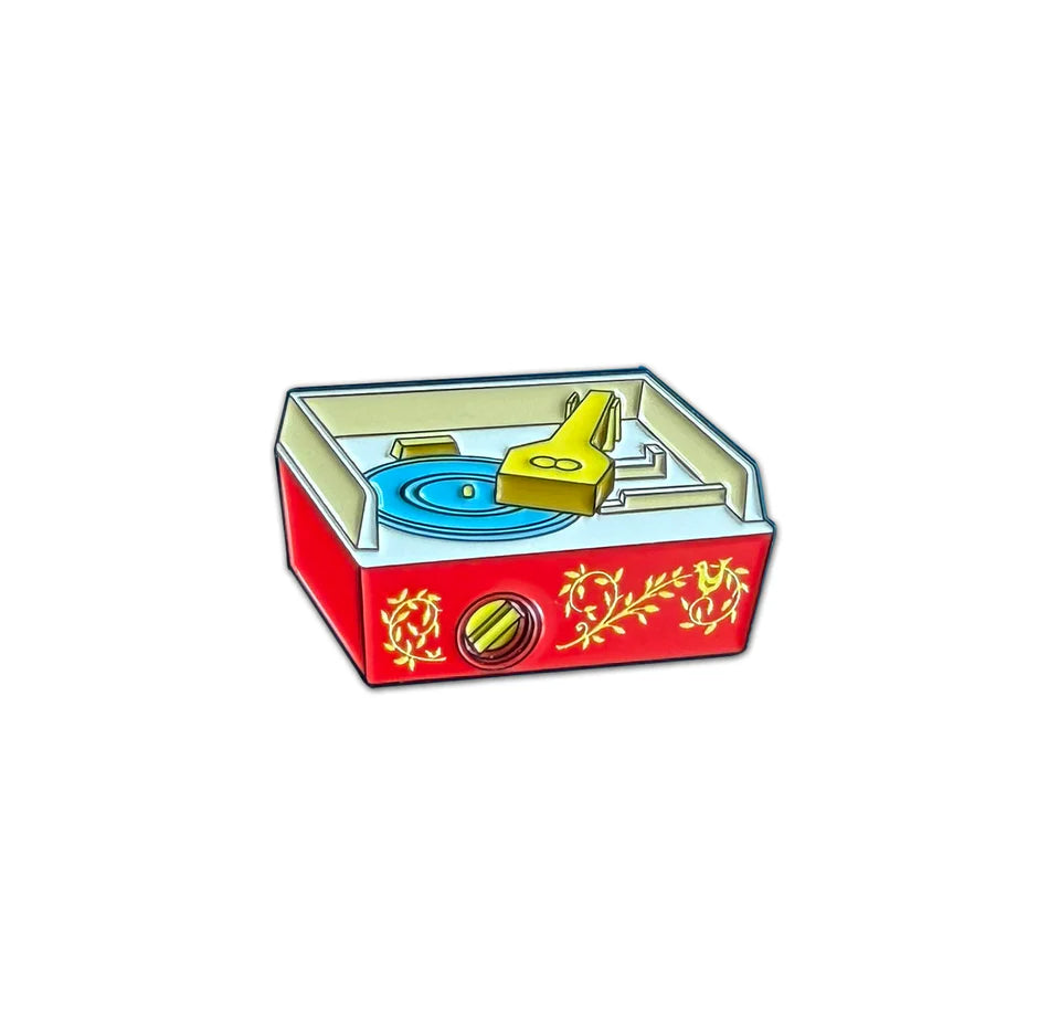 Record Player Enamel Pin