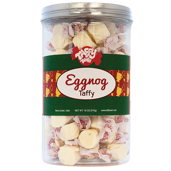 Eggnog Salt Water Taffy - 18oz Canister