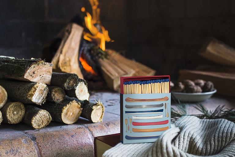 Stacked Canoes Match Box