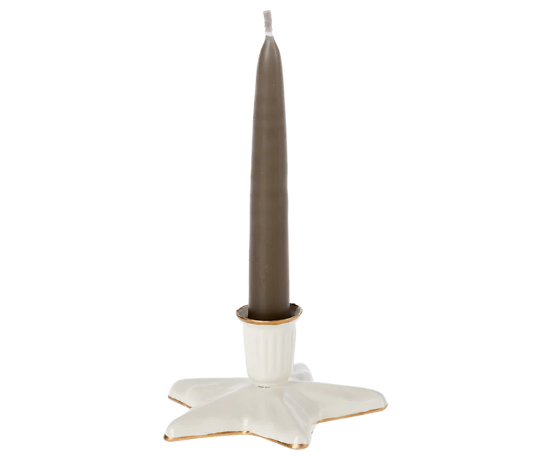 Star Candle Holder-Off White