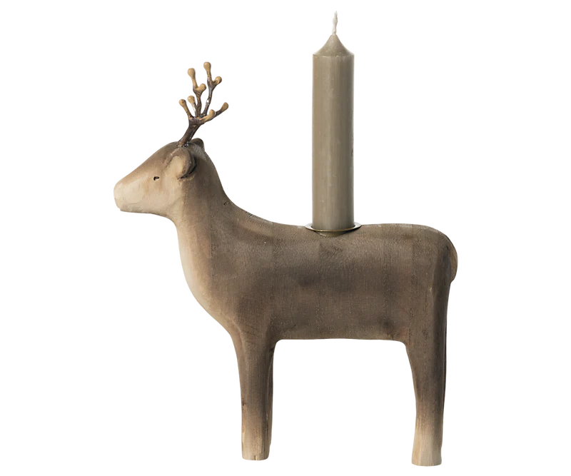 Candle Holder-Large Reindeer