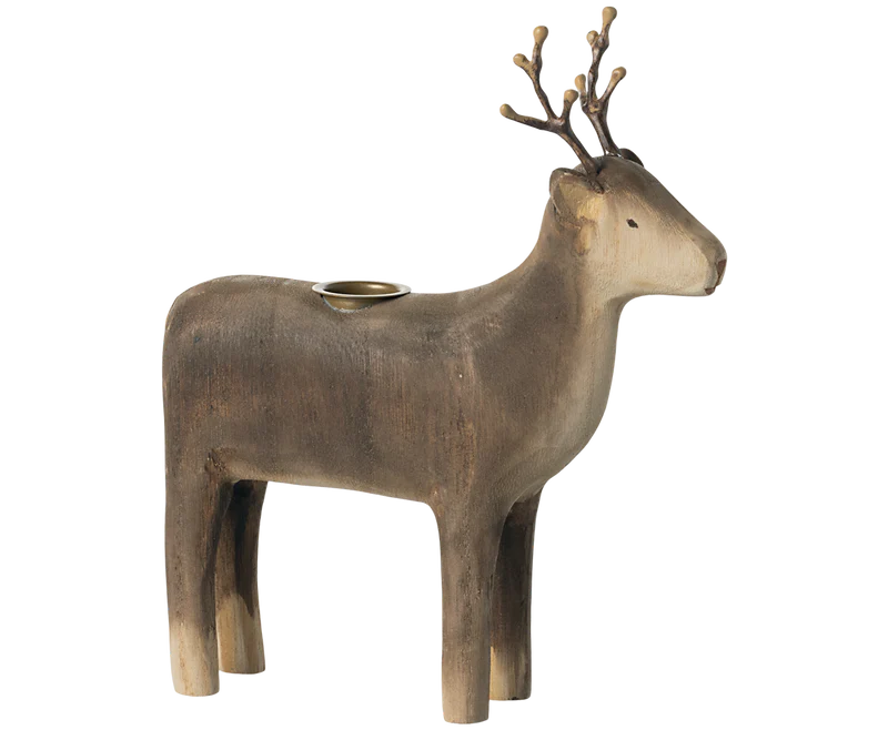 Candle Holder-Large Reindeer