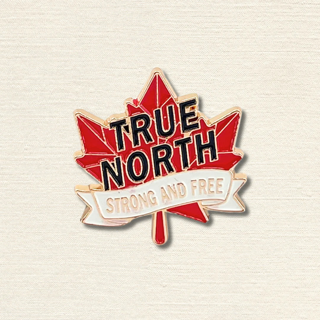 Maple True North Enamel Pin
