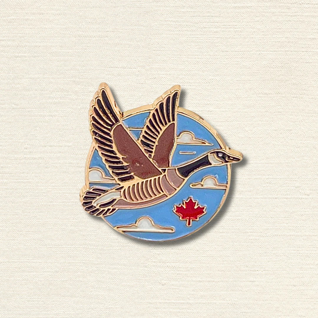 Canada Goose In Flight Enamel Pin
