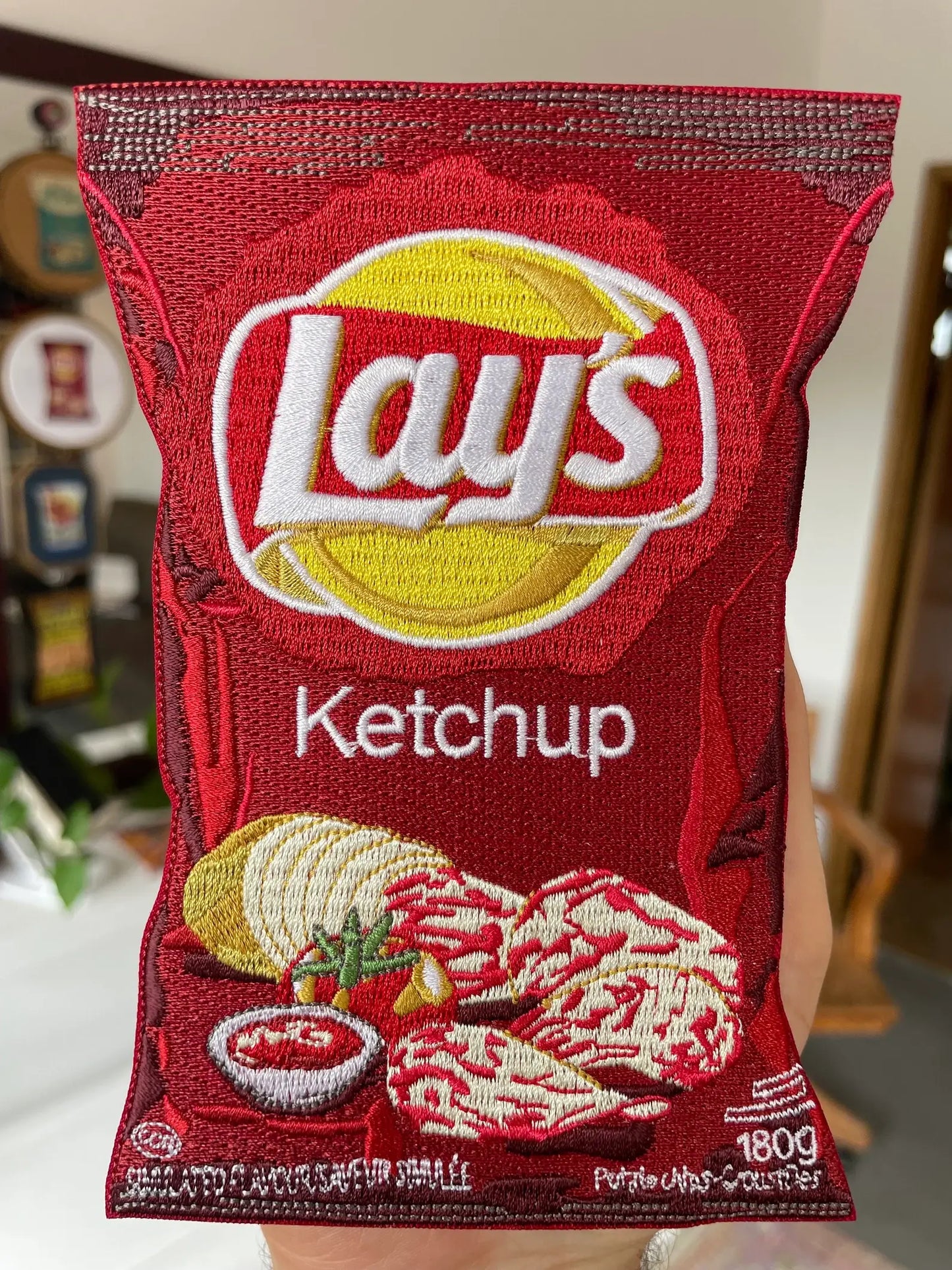 Embroidered “Lay’S Ketchup” Patch