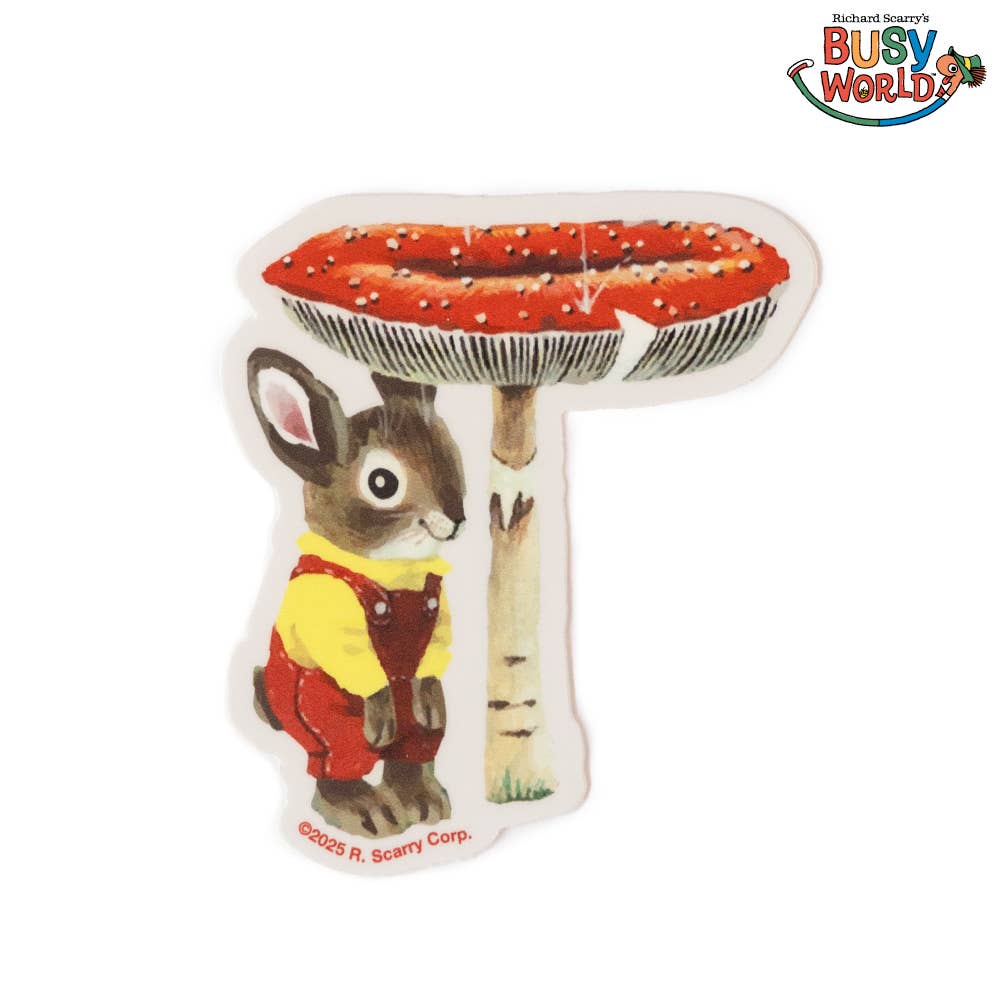 3P4 x Richard Scarry® - Nicholas Bunny Mushroom Magnet
