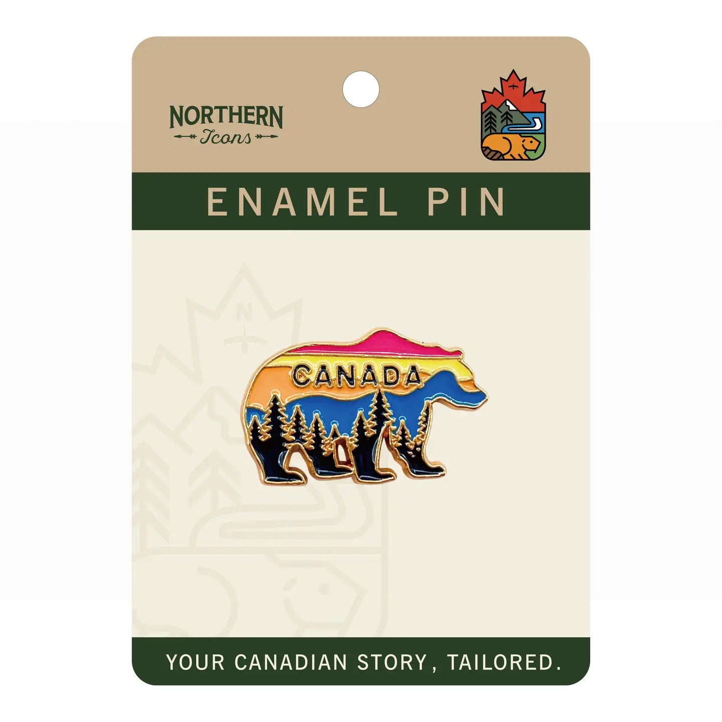 Canada Bear Enamel Pin