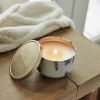 Frasier Fir Candle Tin with Gold Lid