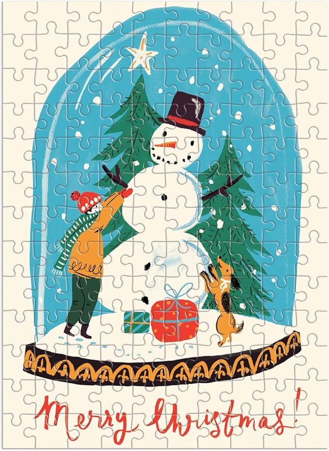 Snow Globe 130 Piece Puzzle Ornament
