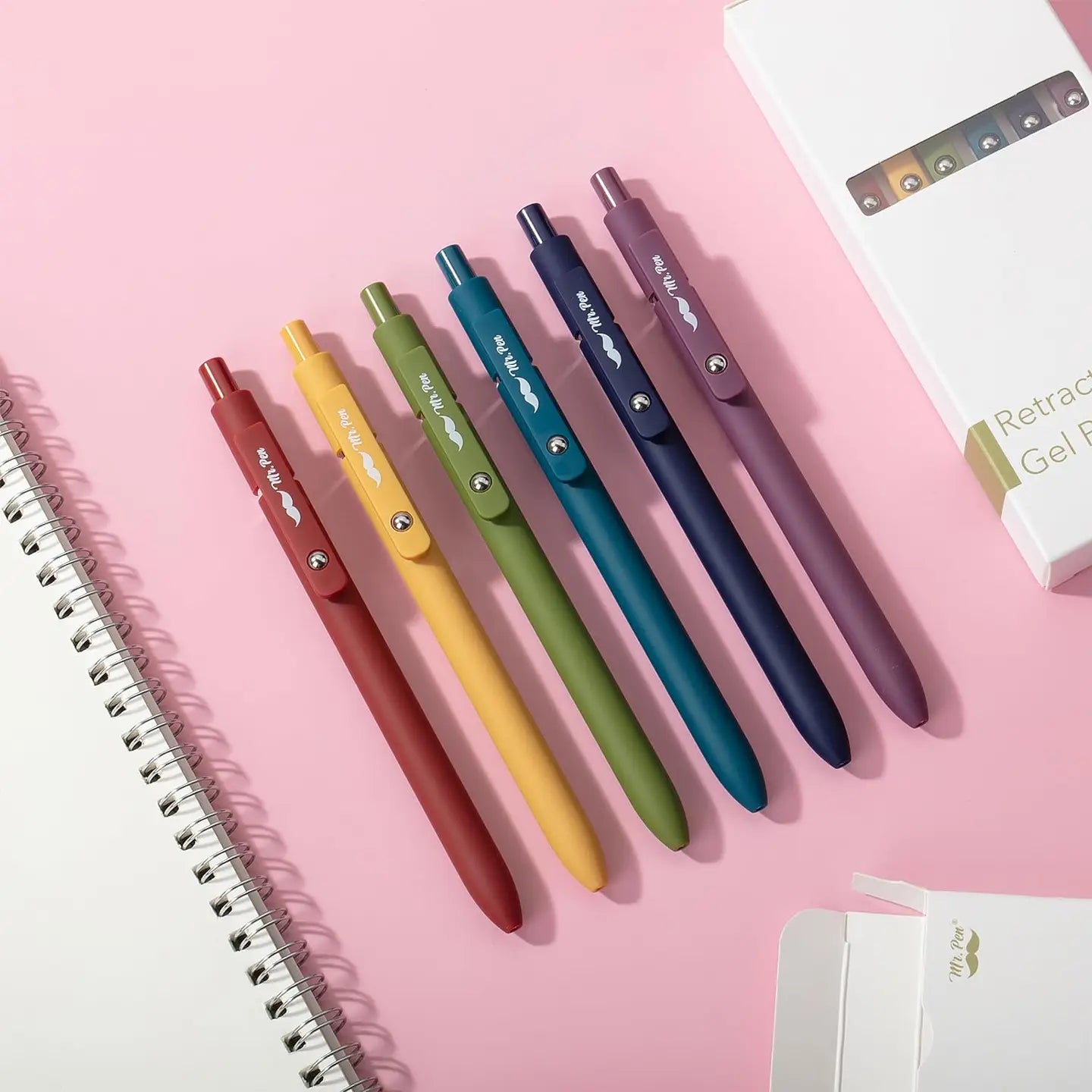 Retractable Gel Pens-6 Pack