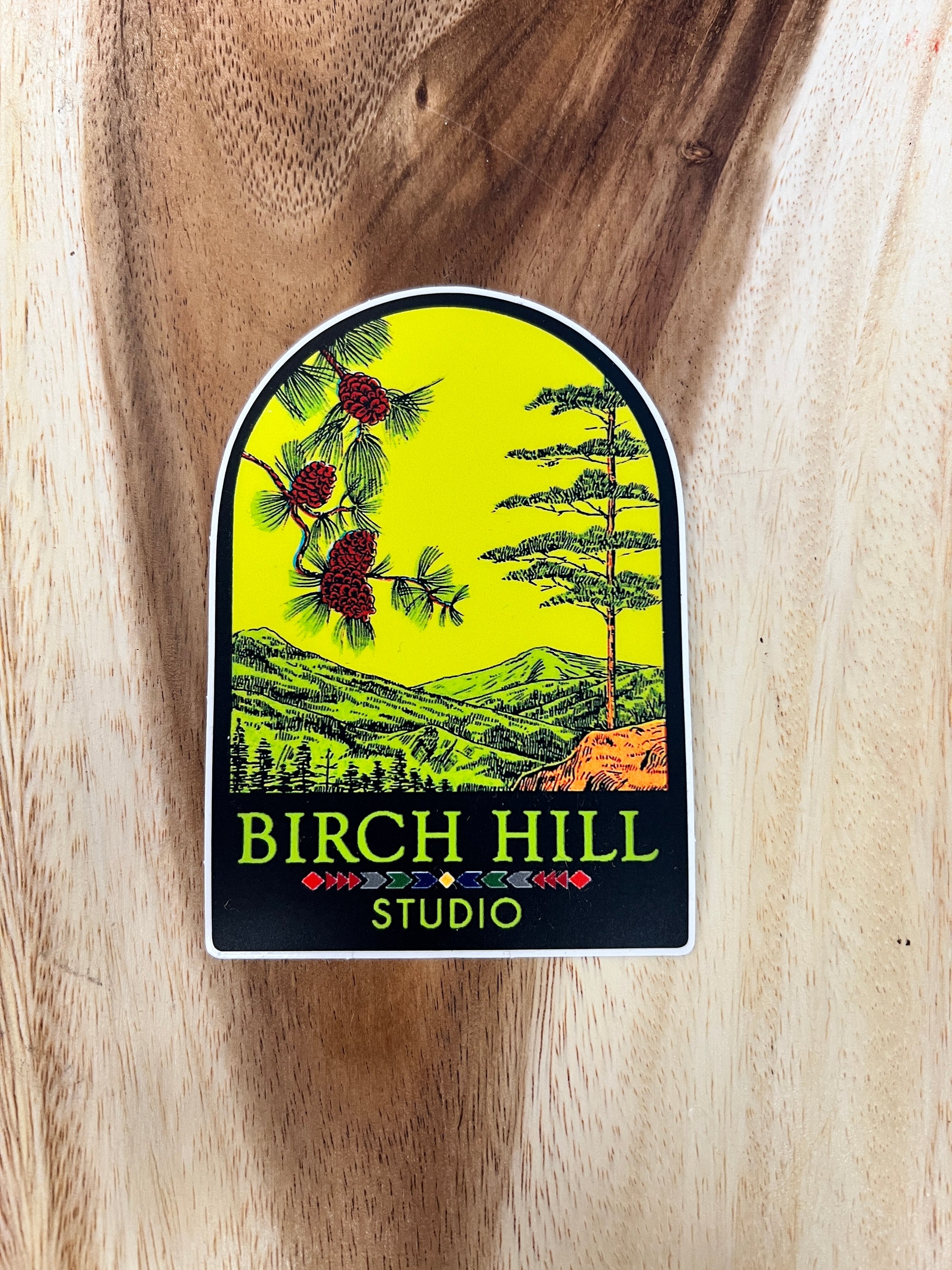 Birch Hill Studio Pine Tree Sticker