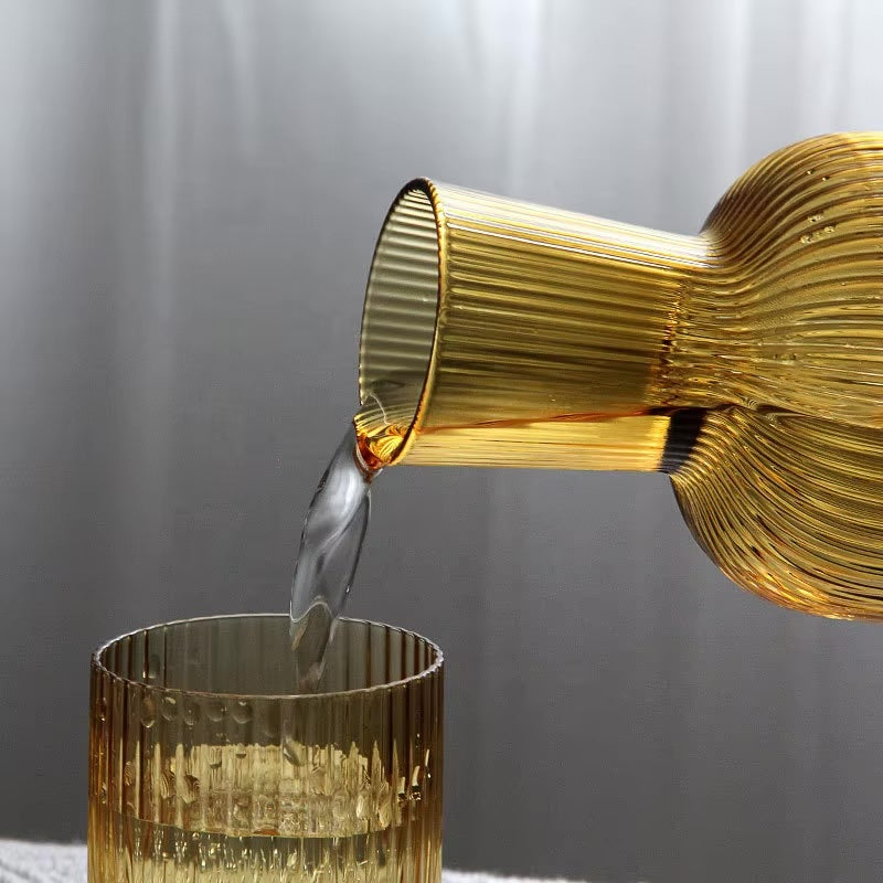 Golden Sunset Carafe with matching Tumbler