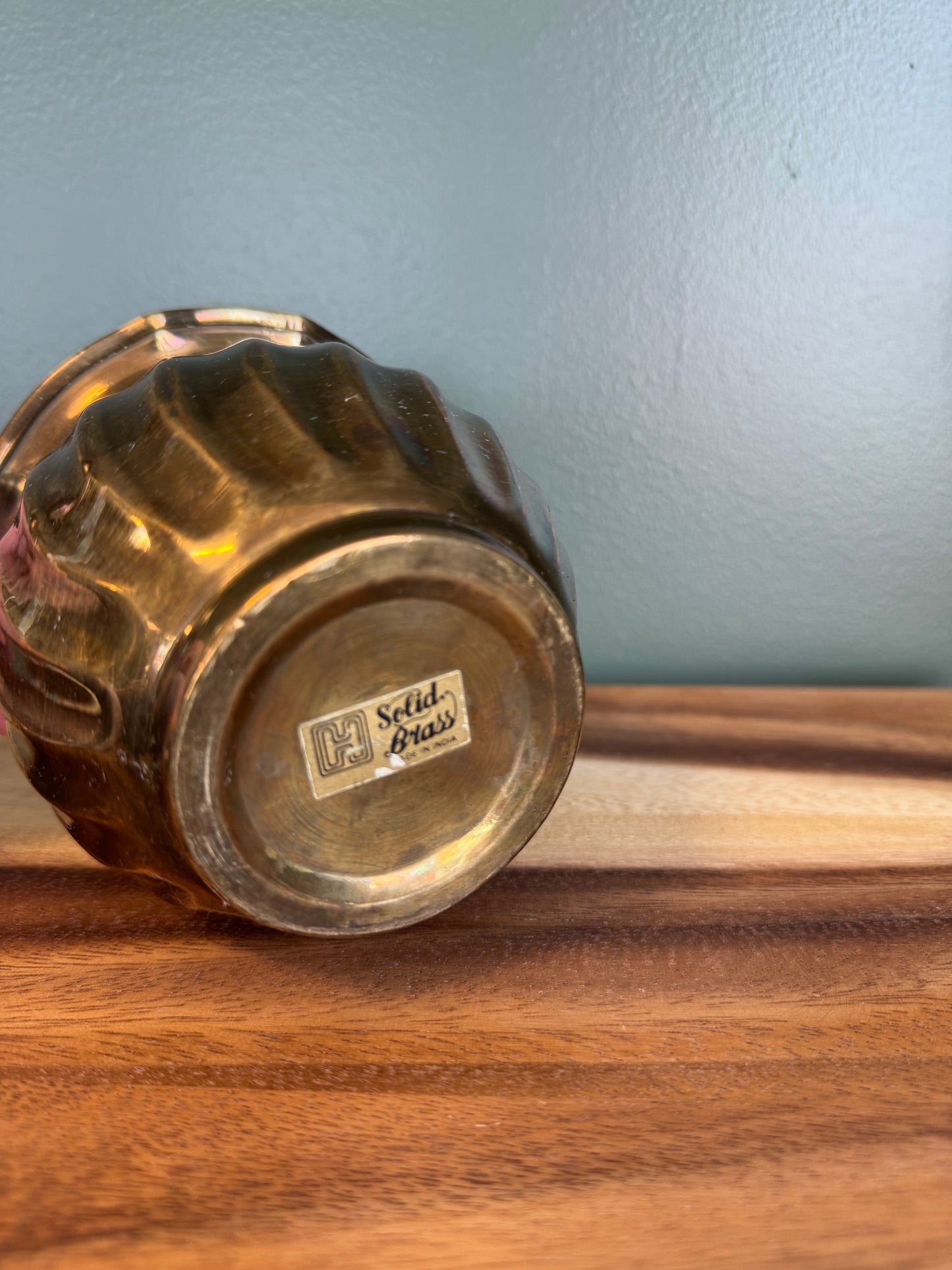 Pre-Loved Solid Brass Small Planter