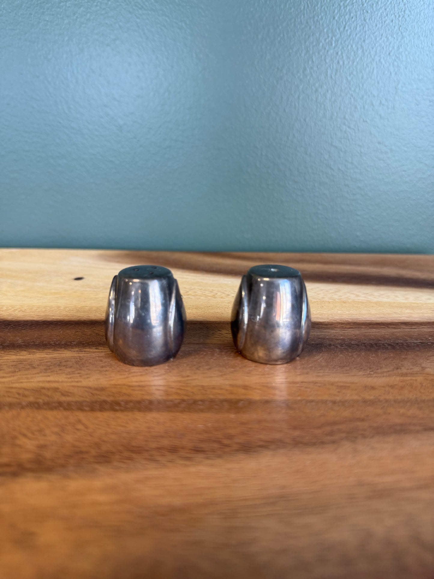 Pre-Loved Silver Plated mini Salt and Pepper Shakers