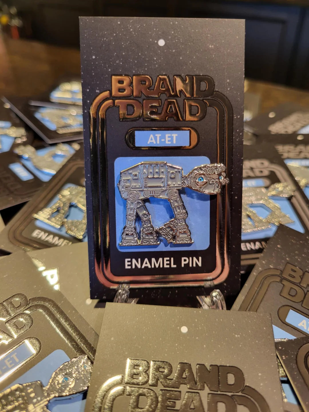 AT/ET Enamel Pin