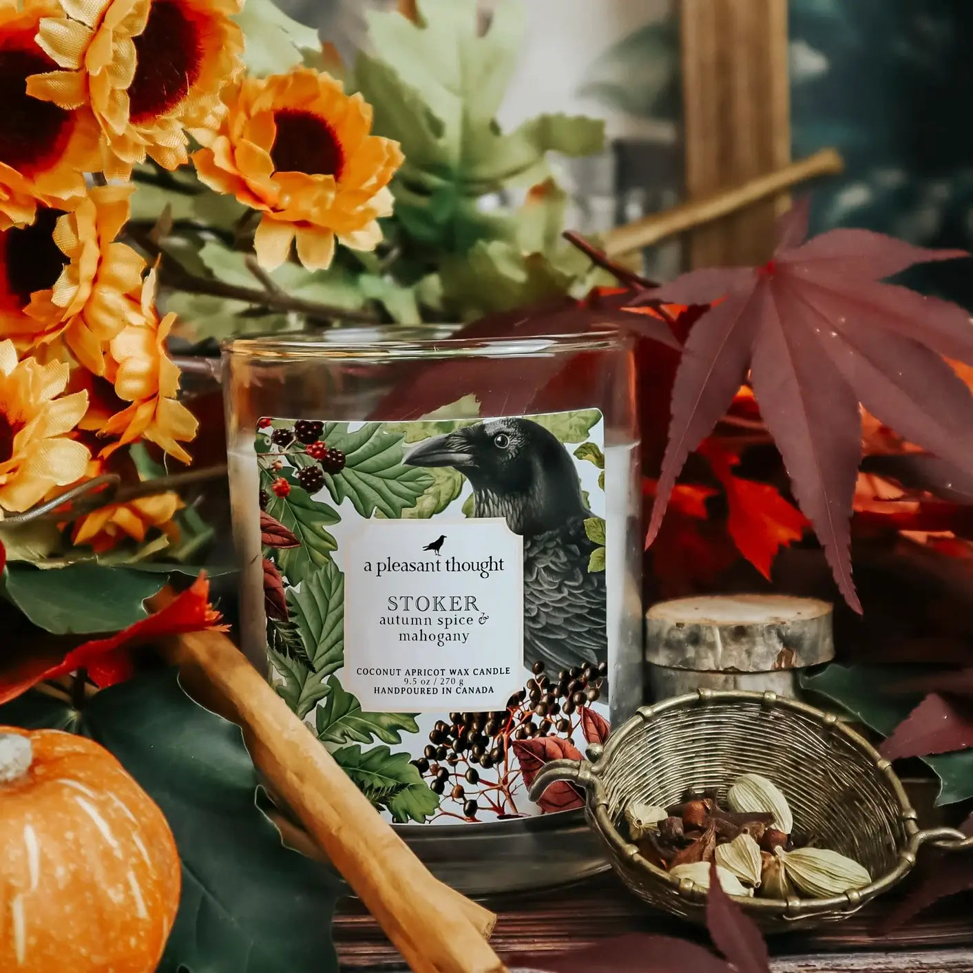 Stoker-Autumn Spice & Mahogany 15 oz. Candle