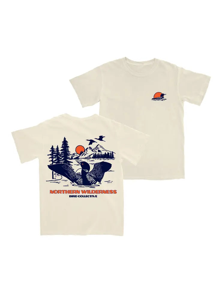 Northern Wilderness Loon T-Shirt-Ivory