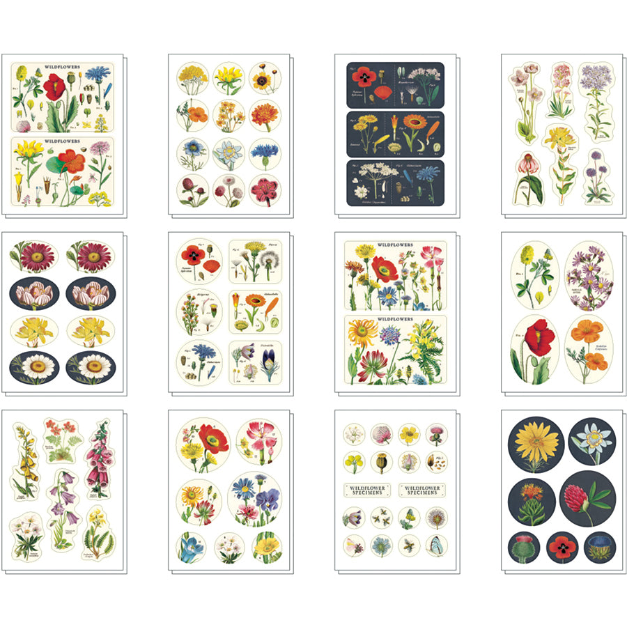 Wildflowers Tin of Stickers