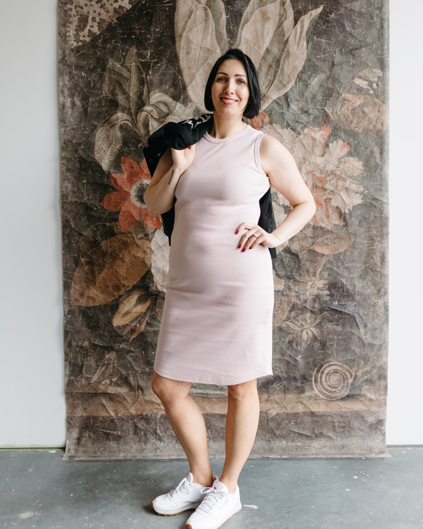 The Ribbed Knit Shift Dress
