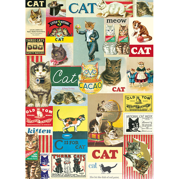 Vintage Cats Poster