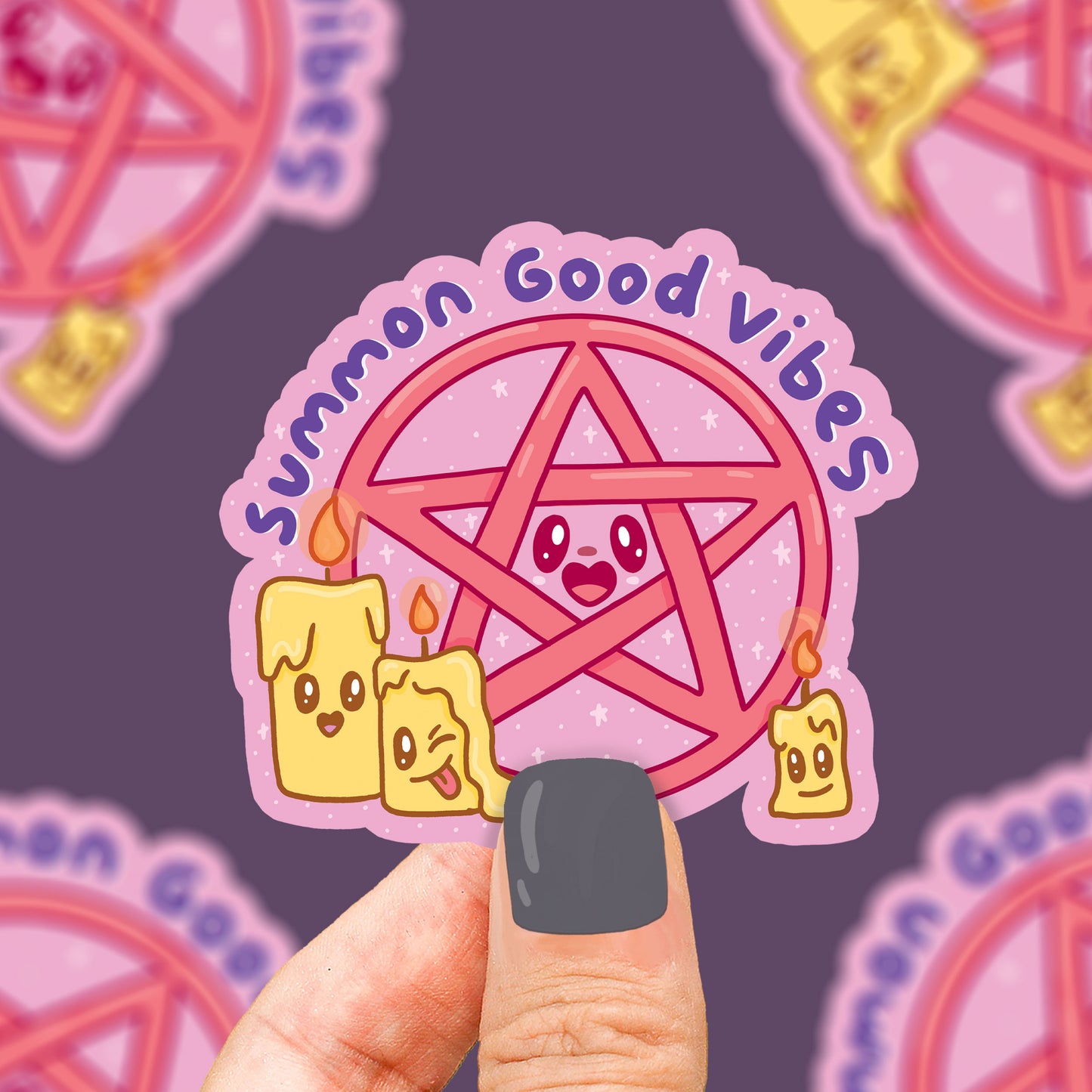 Summon Good Vibes Vinyl Sticker - Birch Hill Studio