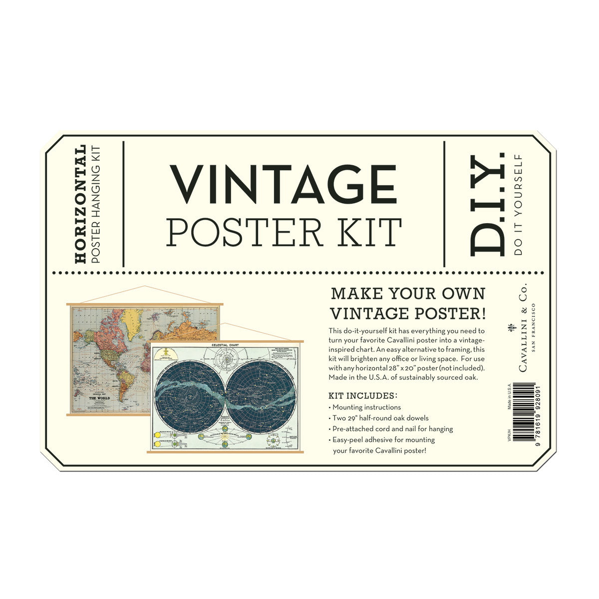 Horizontal Vintage Poster Kit - Birch Hill Studio