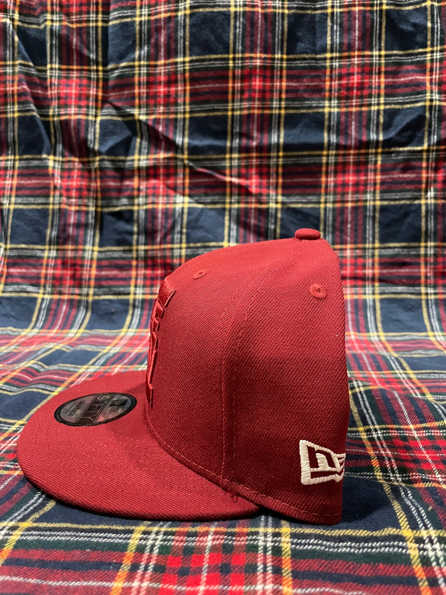 THEOKV Snapback hat- Burgundy - Birch Hill Studio