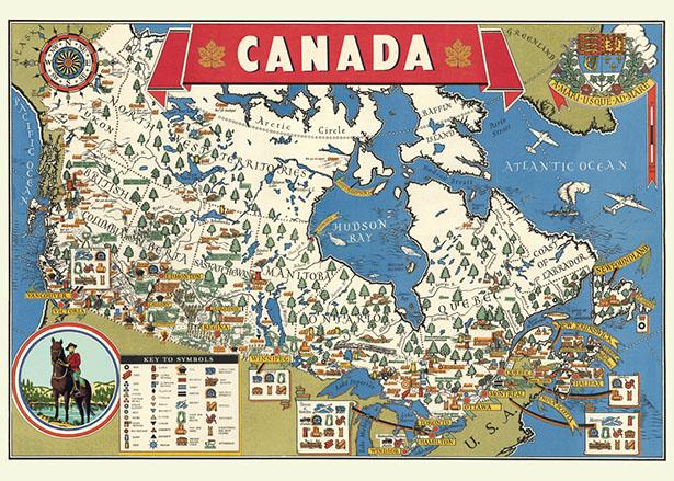 Map of Canada Poster - Birch Hill Studio