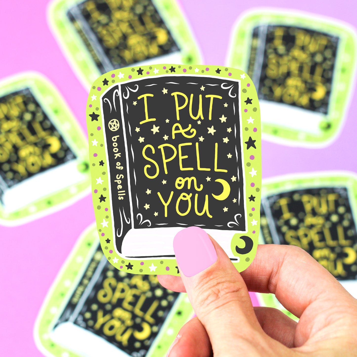 Spellbook Vinyl Sticker - Birch Hill Studio