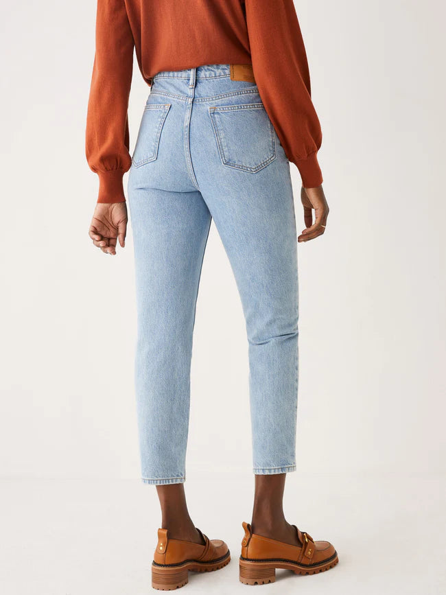 "The Stevie" High waisted tapered mom jean - Birch Hill Studio