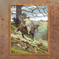 Cowboy On Slope Print 8"x10"