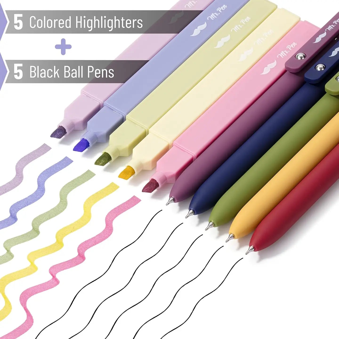 Highlighter and Gel Pens Set