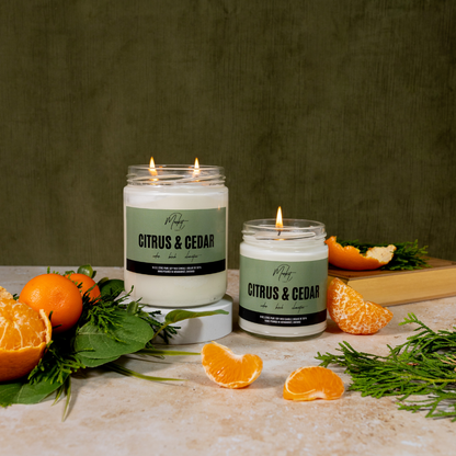 Citrus & Cedar Soy Candle