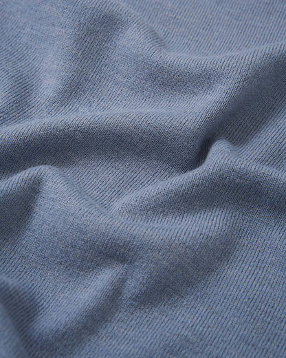 Light Blue Knit Triangle Scarf