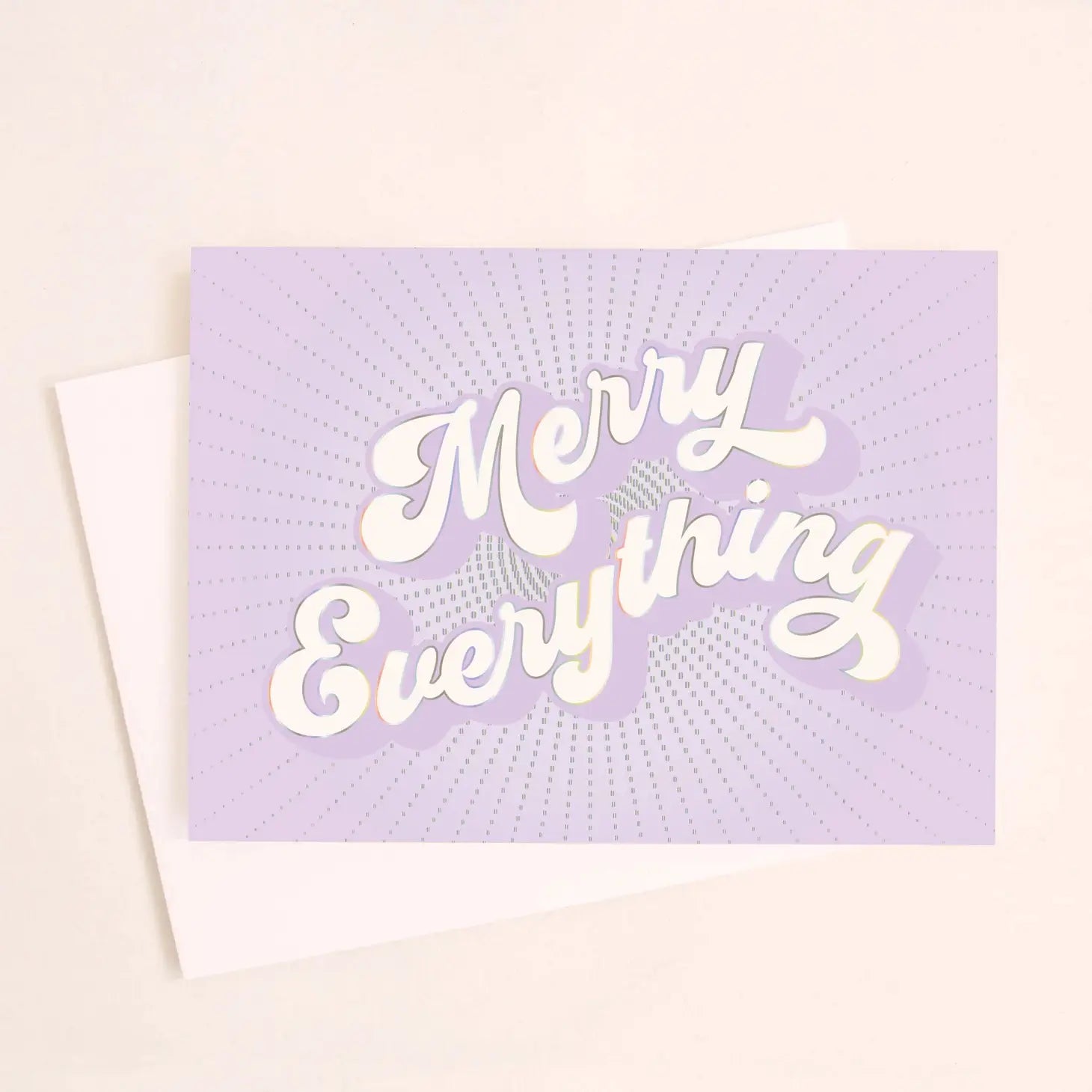 Merry Everything Holographic Card