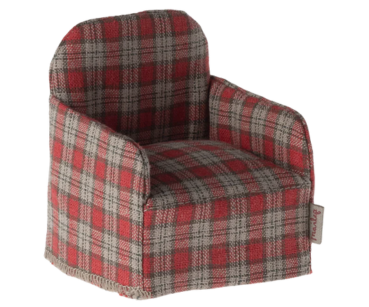 Mouse Chair-Red Checker