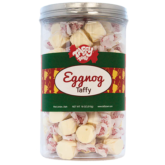 Eggnog Salt Water Taffy - 18oz Canister