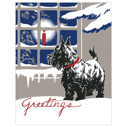 Schnauzer Dog Holiday Card
