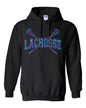 Black Tie-Dye Lacrosse Hoodie