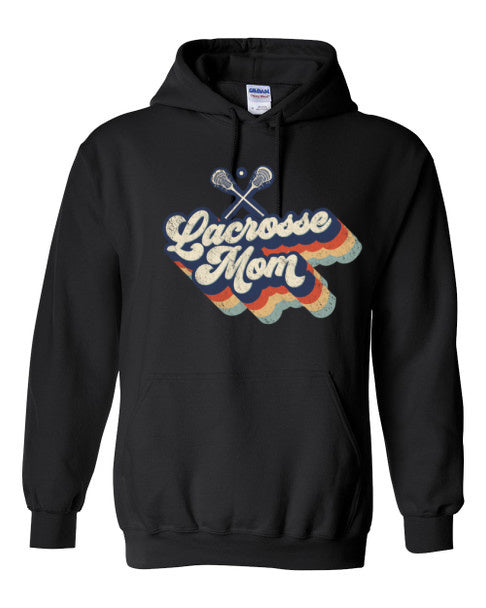 Retro Lacrosse Mom Hoodie