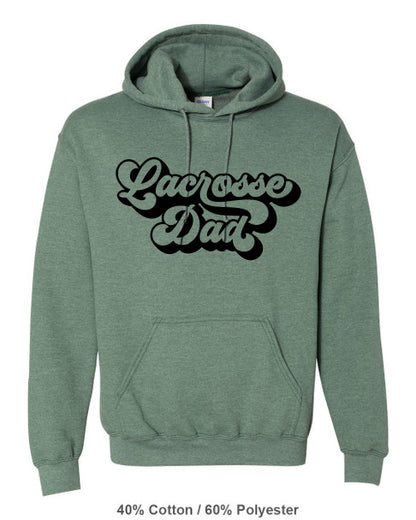 Retro Lacrosse Dad Hoodie