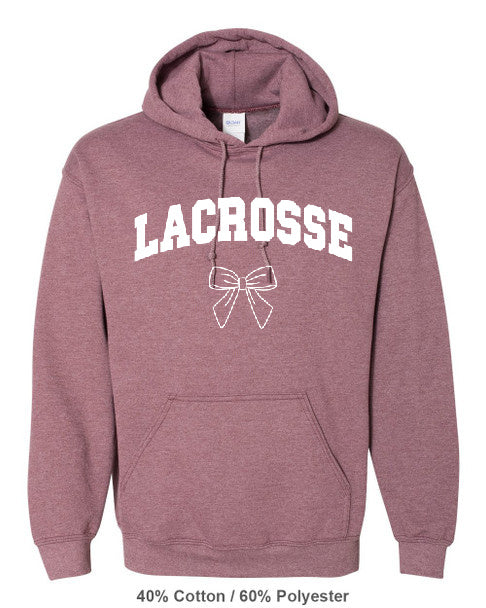 Heathered Bow Lacrosse Hoodie