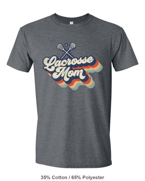 Retro Lacrosse Mom T-shirt