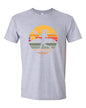Grey Sunset Lacrosse T-shirt-FEMALE Player