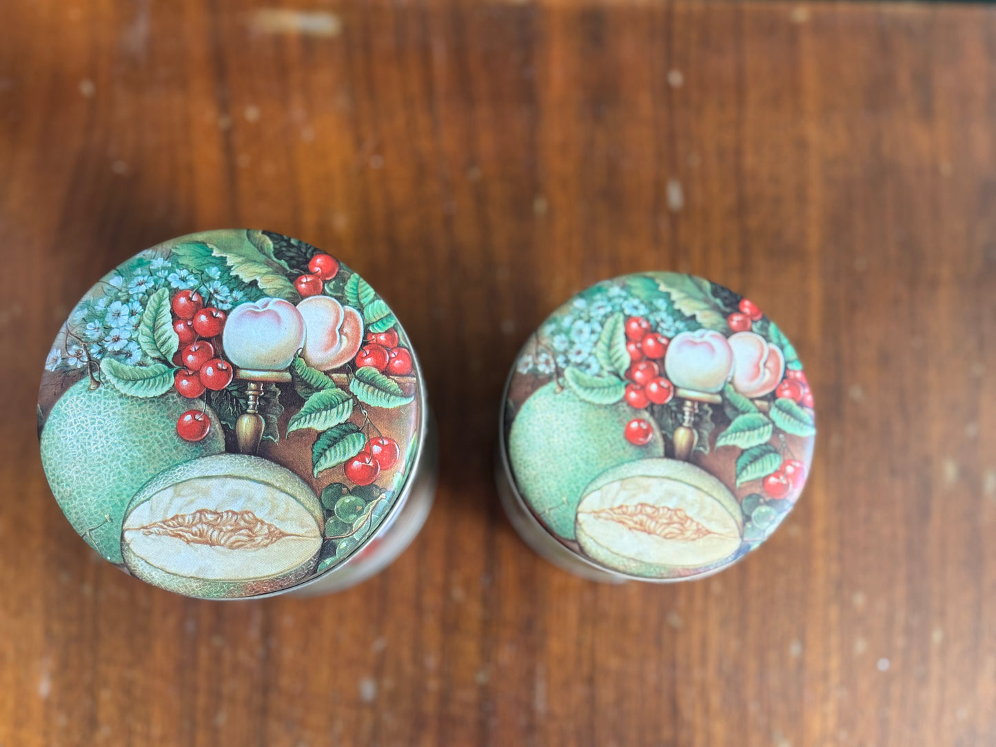Summer Fruit Tins-Set of 2