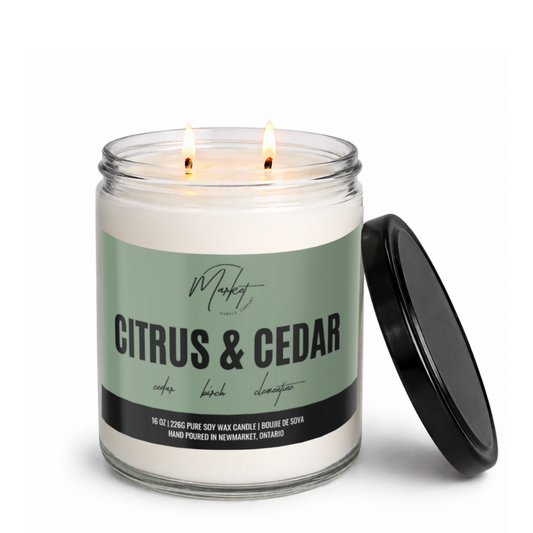 Citrus & Cedar Soy Candle