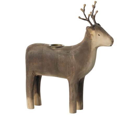 Candle Holder-Large Reindeer