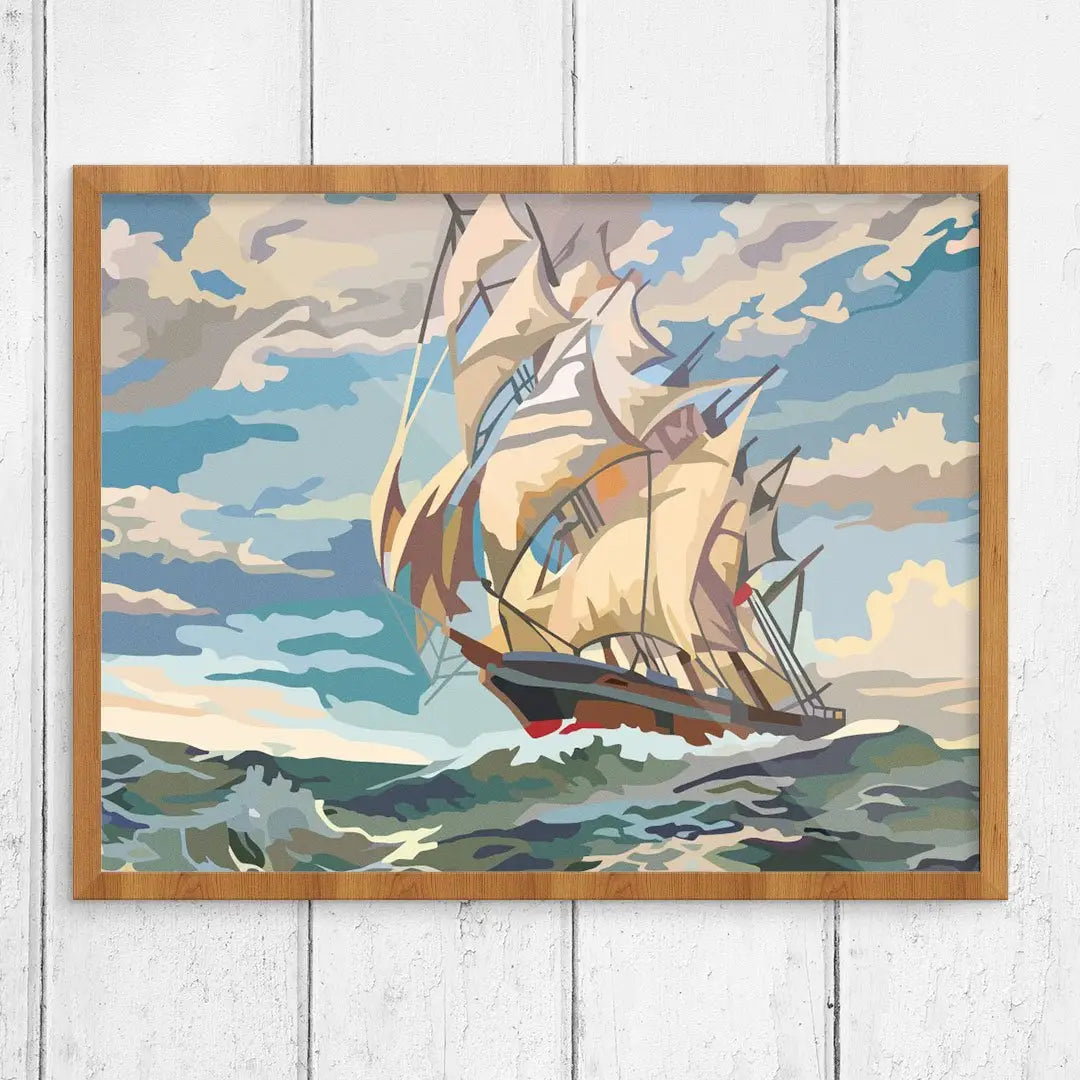 Ship Under Sail Print 11"x14"