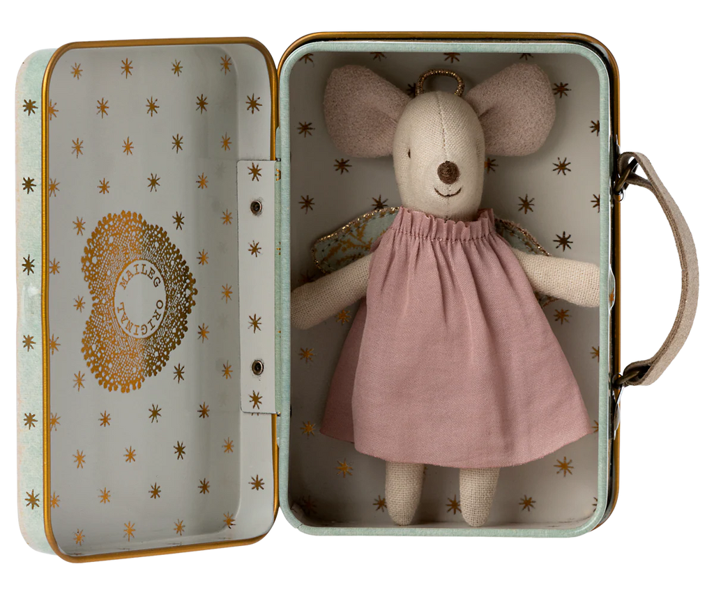 Angel Mouse in Suitcase-Little Sister