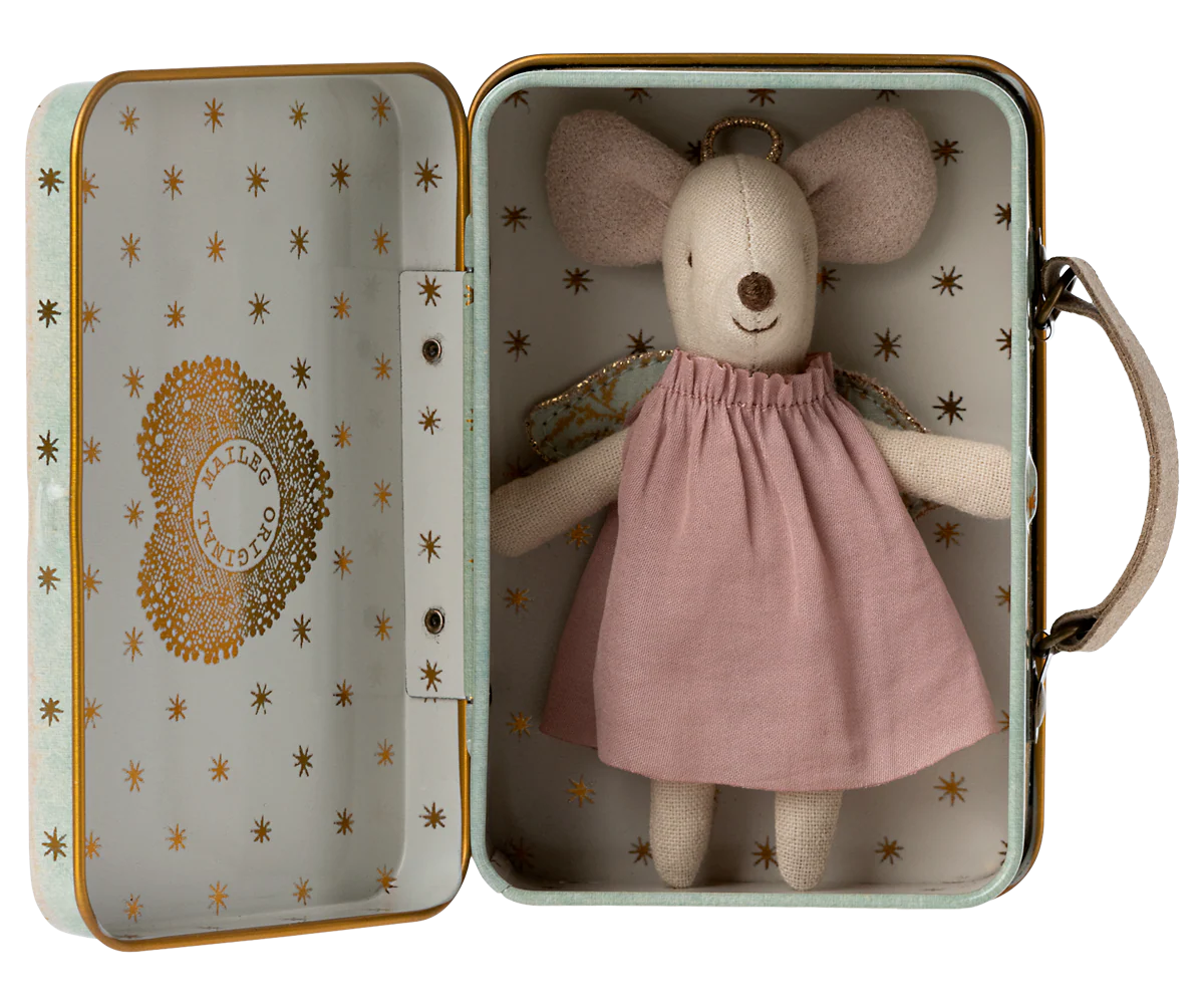 Angel Mouse in Suitcase-Little Sister